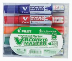 Marker Whiteboard Pilot assorted 5pack