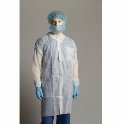 Labcoat PP white no pocket Large