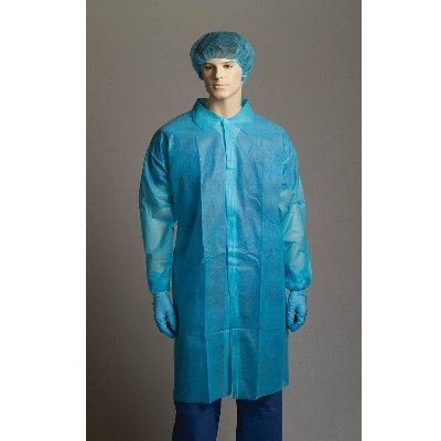 Labcoat PP no pocket Large Blue
