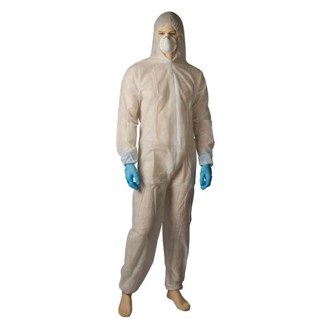 Coveralls polypropylene white Small