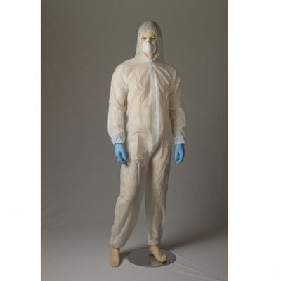 Coverall Polypropylene White Large