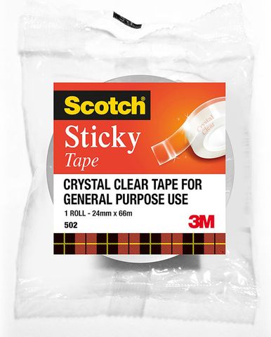 Tape Scotch 502 clear 24mm wide