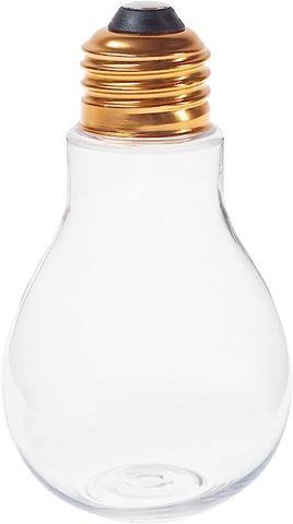 Clear Plastic Fillable Light Bulbs