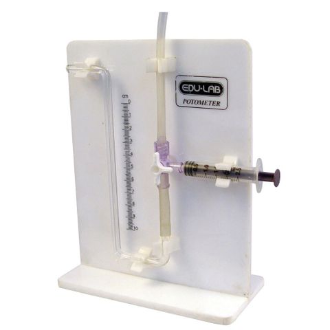 Potometer for transpiration experiments