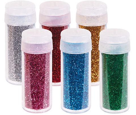 Bio Glitter 10g 6s Asst Mini Shakers