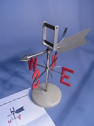 Weather vane wind direction on stand