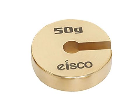 Weight slotted brass spare capacity 50g