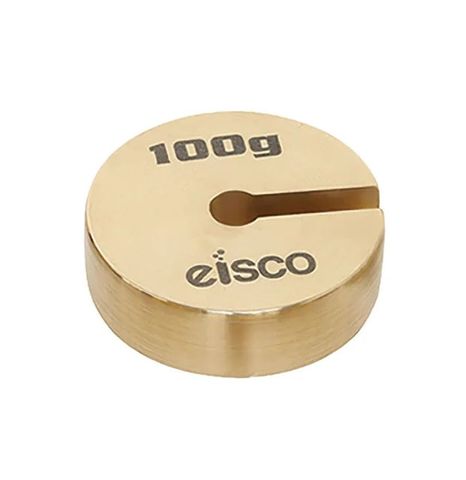 Weight slotted brass spare capacity 100g