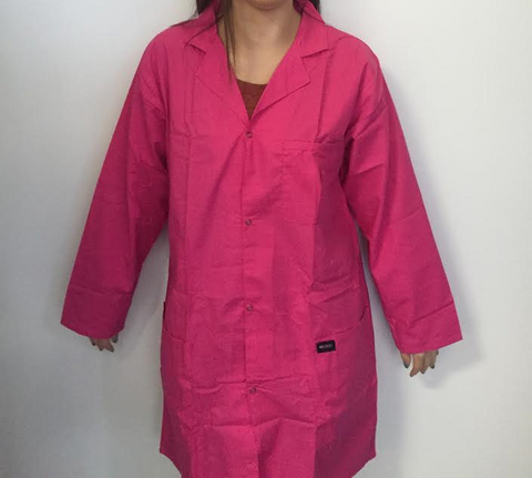 Lab coat small dark pink