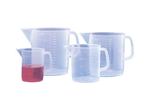 Jug round graduated PP 1000ml w/handle