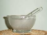 Mortar & pestle glass 180mm diameter