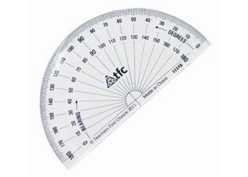 Protractor 180 Basic VuThru 10cm