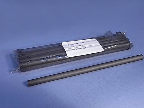 Carbon rods 150 x 7-8mm diam