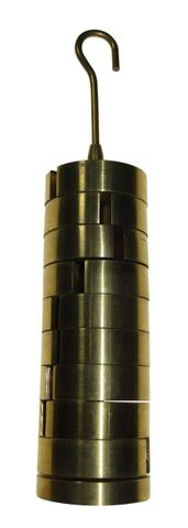 Weight set brass 9x100g on carrier 1000g