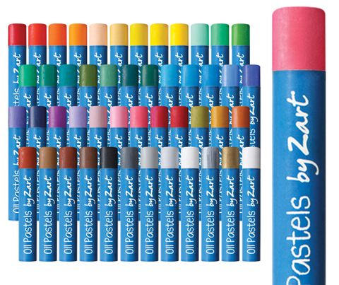 Basics Oil Pastels Large 48s Asst