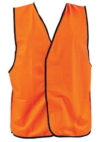 Vest Polyester Velco - Orange-Large