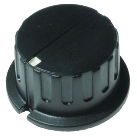 Knob plastic black 35mm diameter