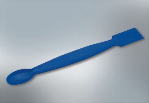 Spatula flat spoon 150mm long blue PP