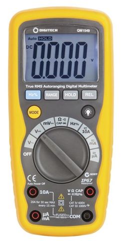 Multimeter digital true RMS autoranging