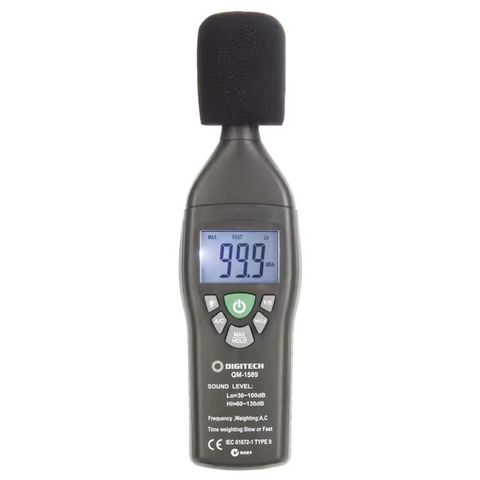 Sound level meter dual range digital