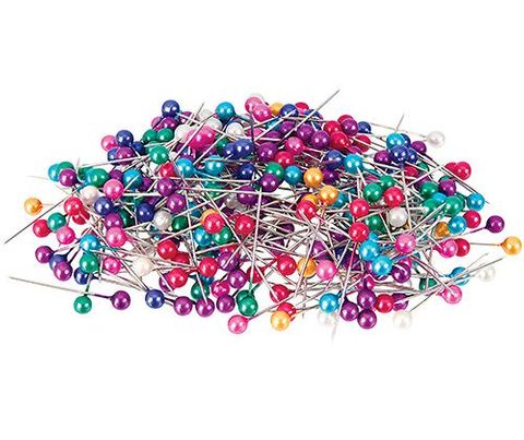 Pearl Pins Coloured 25mm 1000s