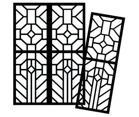 Cardboard Stained Glass Frames 20's