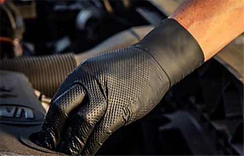 Gloves Nitrile Black HD P/F Large