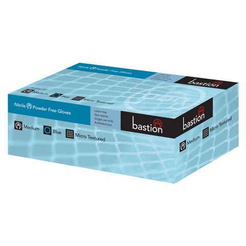 Gloves Nitrile Blue P/F XX-Large texture