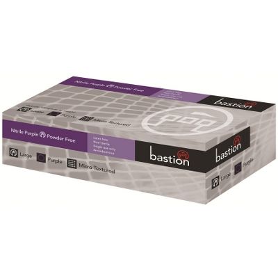 Gloves Nitrile Purple P/F Medium texture