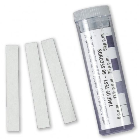 Iodine test strip 12.5-50ppm