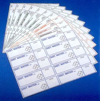 Labels clear 'Isopropanol' 130x35mm