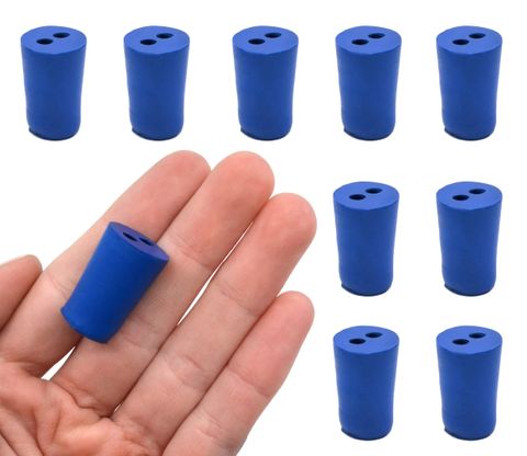 Stoppers Neoprene 16Tx13B 2x 4mm holes