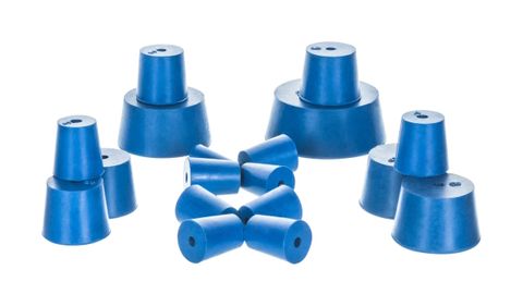 Stoppers Neoprene solid 18x21x26mm 1hole