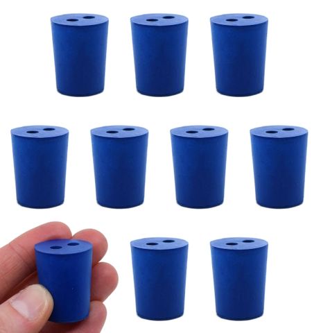 Stoppers Neoprene solid 19x22x28mm 2hole