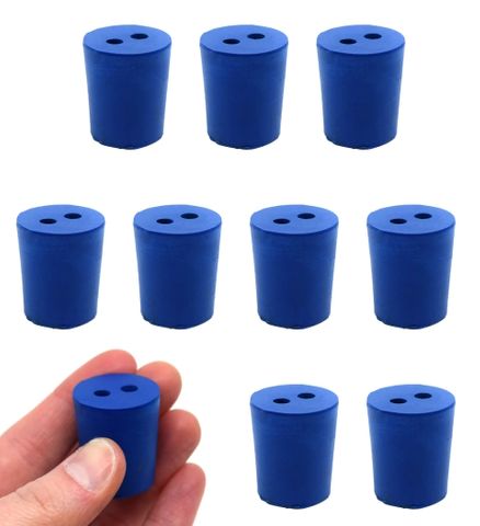 Stoppers Neoprene solid 21x24x28mm 2hole