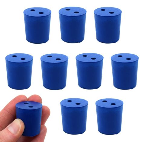 Stoppers Neoprene 26Tx23B 2x 5mm holes