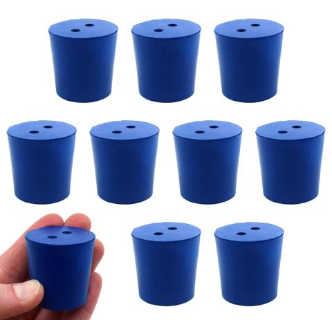 Stoppers Neoprene solid 31x36x35mm 2hole