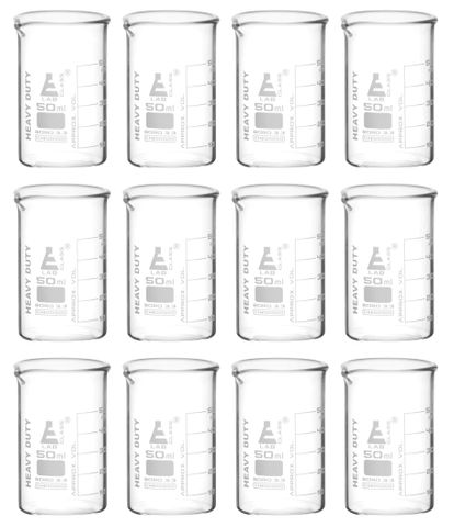 Beakers glass heavy duty low form 50ml