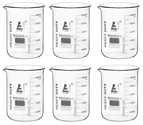 Beakers glass heavy duty low form 1000ml