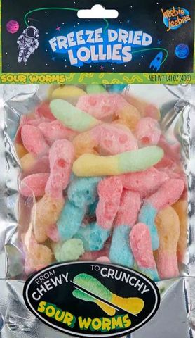 Freeze Dried Sour Worms