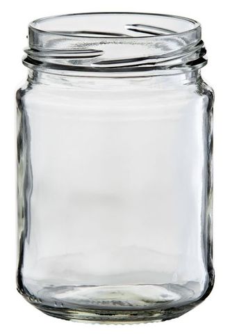 Jar clear glass twist 250ml w/o lid