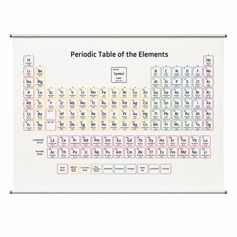 Chart "Periodic Table" w/proof fabric
