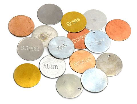 Metal disc kit 25mm stamped