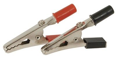 Alligator clip screw terminal Red 50mm