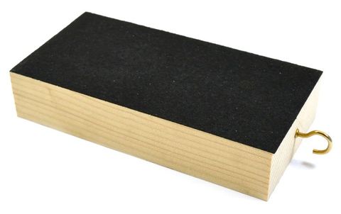 Friction block wood w/felt 150x75x32mm