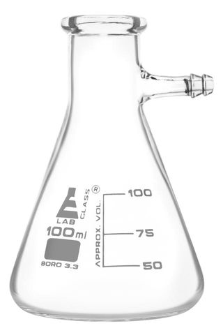 Filter flask glass side arm 100ml