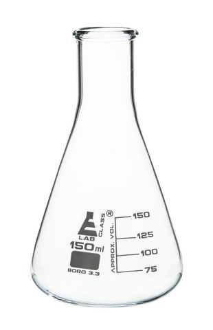 Flask Erlenmeyer NM glass 150ml Labglass