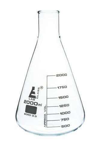 Flask Erlenmeyer NM glass 2000ml Labglas