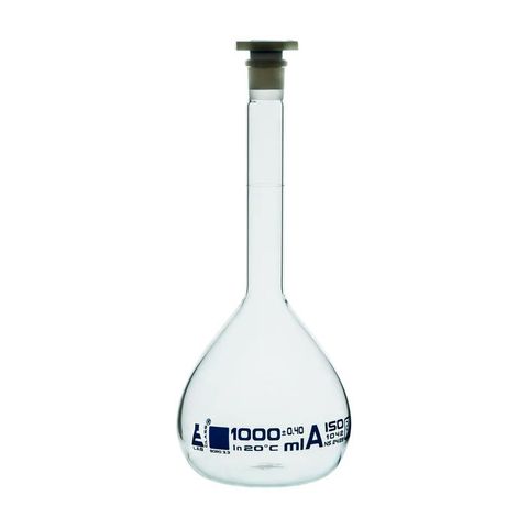 Flask volumetric Class A glass 1000ml