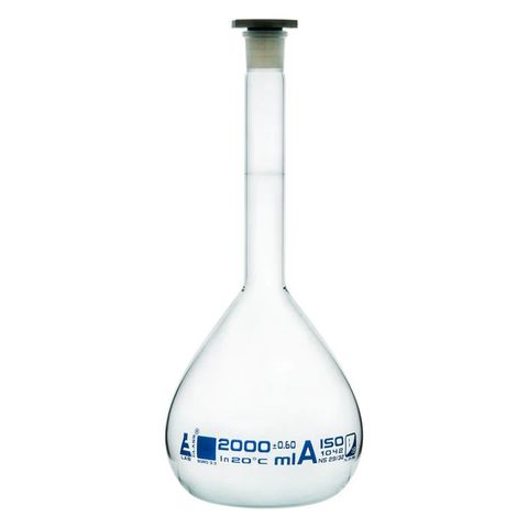 Flask volumetric Class A glass 2000ml